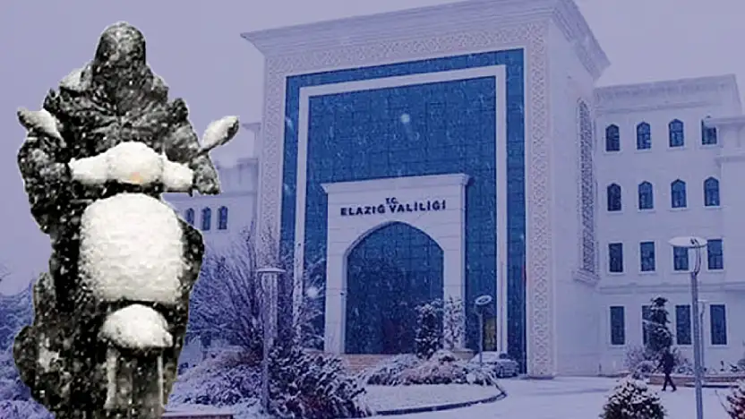 Kuryelere kar tatili! Elazığ Valiliği trafik güvenliği için düğmeye bastı