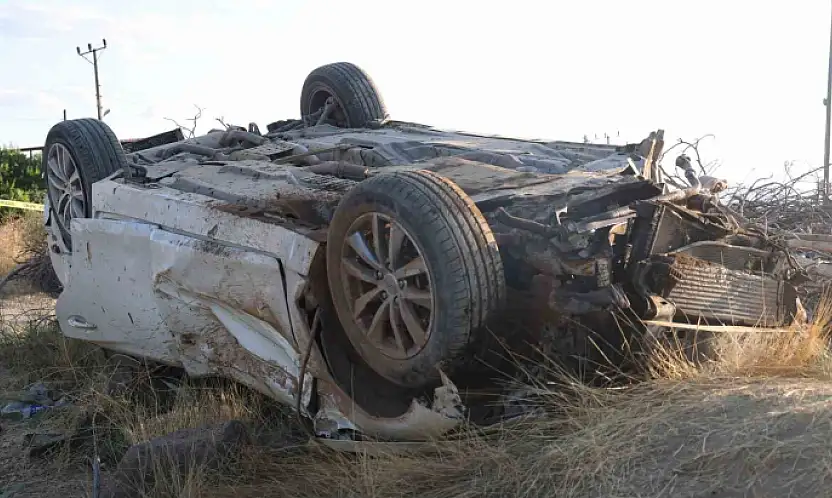 Ağaçları kırıp tarlaya uçtu, tekerleği ise 50 metre uzaklıktaki bahçeye fırladı