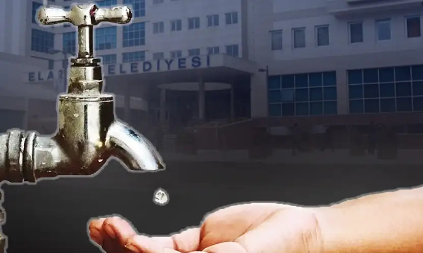 Elazığ'da bir yandan su kesintisi bir yandan iletişim krizi: Vatandaş yazıyor, Belediye siliyor!